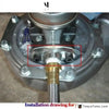 Billet Turbo Oil Drain Return Flange 10An Garrett Gt28 Gt30 Gt35 M8 Hole