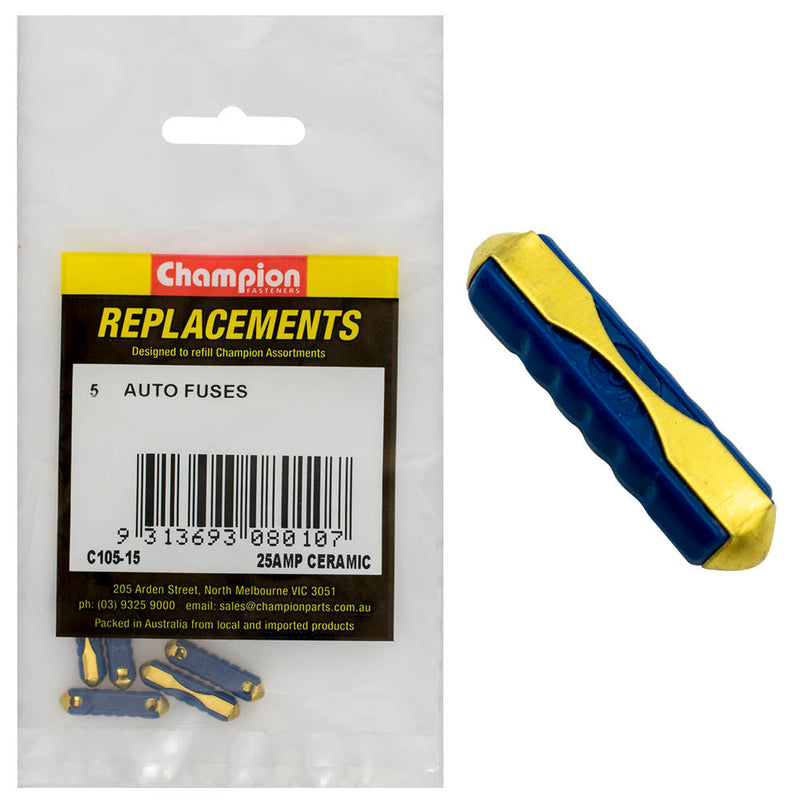Champion Fasteners Fuse Ceramic 25Amp C105-15