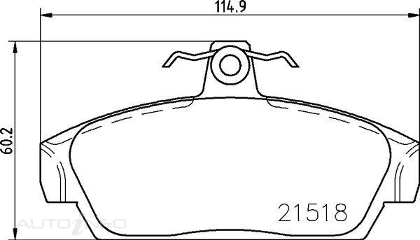 C-Plus Brake Pads Front Rover Metro Mgf - MDB1419