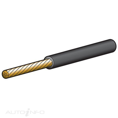Narva Cable Sgle 4MM 25AMP 30M Black - 5814-30BK