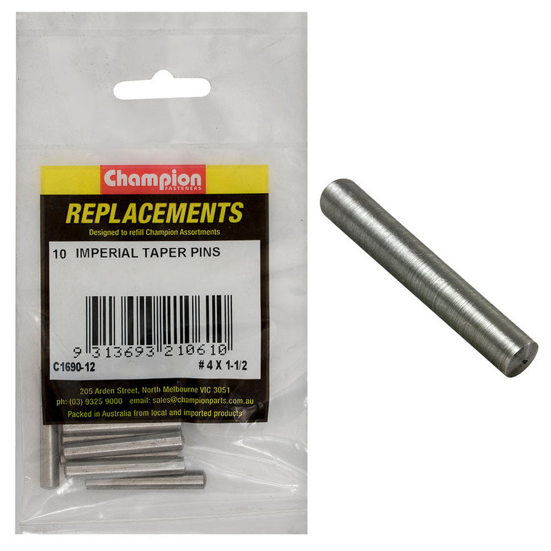 Champion Fasteners Taper Pin #4 X 1/2In C1690-12