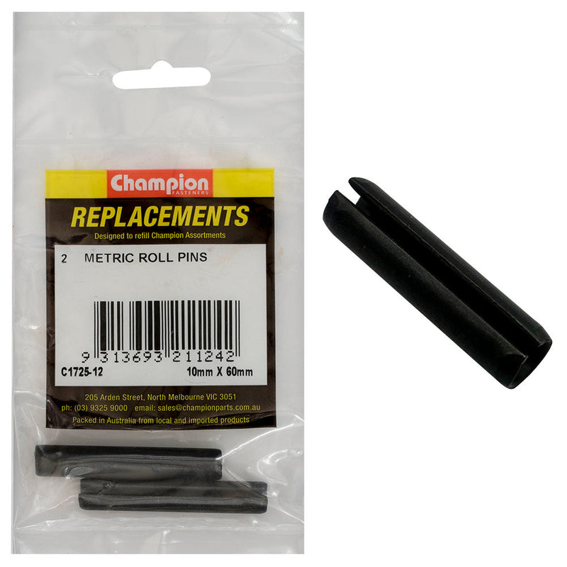 Champion Fasteners Roll Pin 10 X 60mm C1725-12