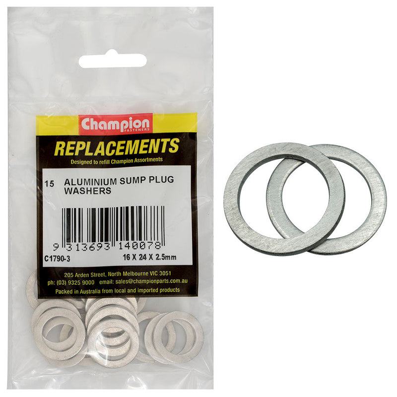 Champion Fasteners Washer Flat Aluminium M16 X 24 X 2.5mm
