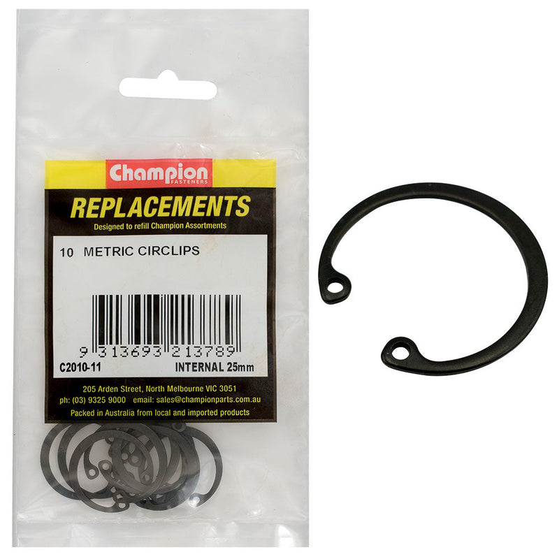Champion Fasteners Circlip Internal Shaft 25mm (Rtw25)