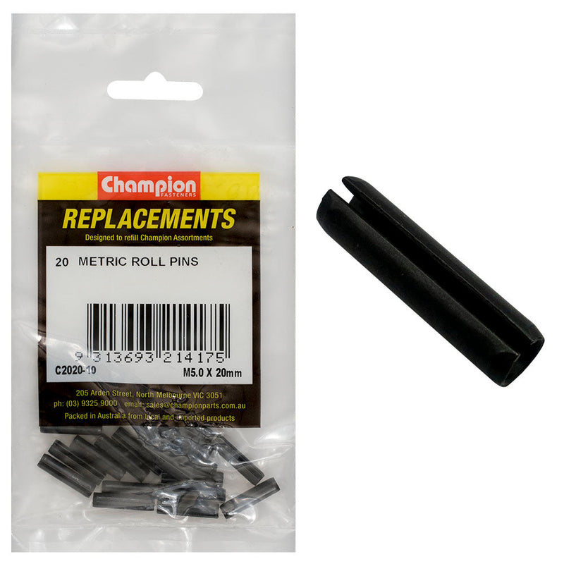 Champion Fasteners Roll Pin 5.0 X 20mm C2020-10