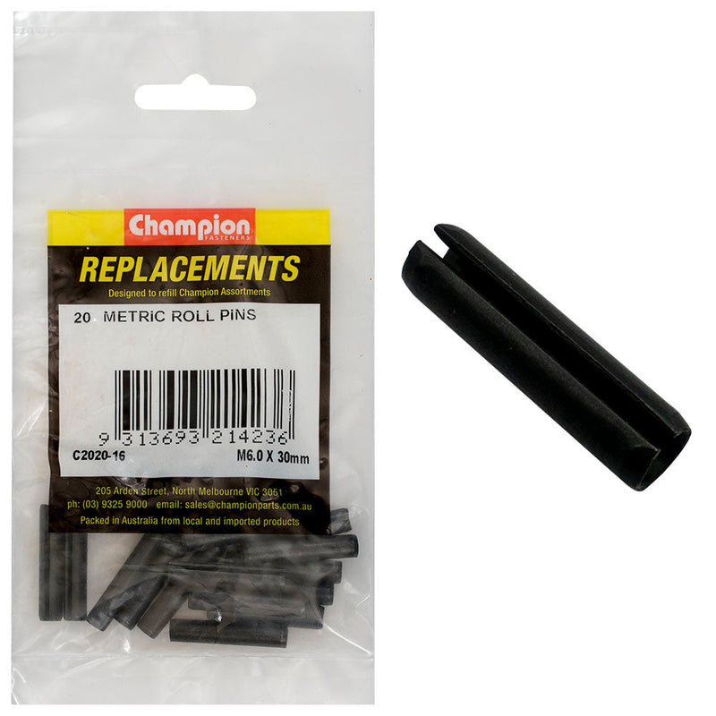 Champion Fasteners Roll Pin 6.0 X 30mm C2020-16