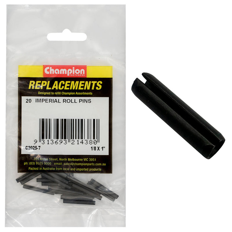 Champion Fasteners Roll Pin 1/8In X 1In C2025-7