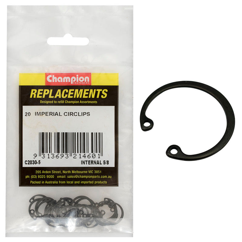 Champion Fasteners Circlip Internal Shaft 5/8In (Rtw16)