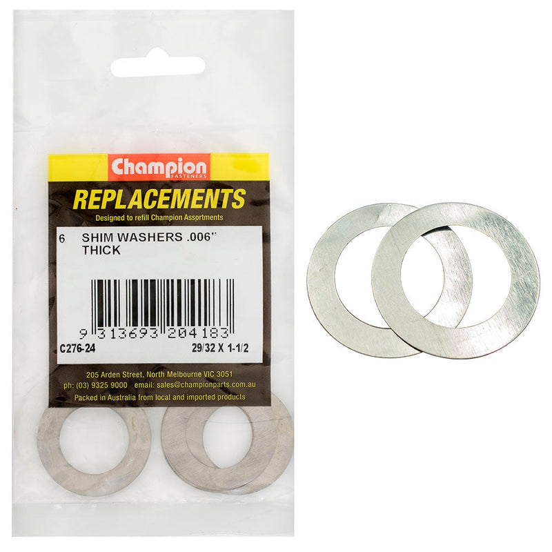 Champion Fasteners Washer Flat Shim 29/32 X 1/2In X