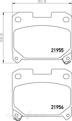C-Plus Brake Pads Rear Toyota Cel - MDB1839