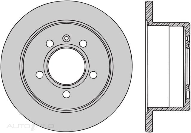 Protex Disc Rotor Rear Ldv V80 15-On - DR1295