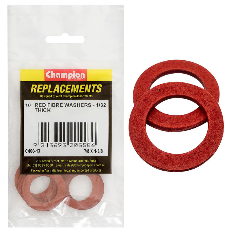 Champion Fasteners Washer Flat Fibre 7/8In X 1 3/8In X