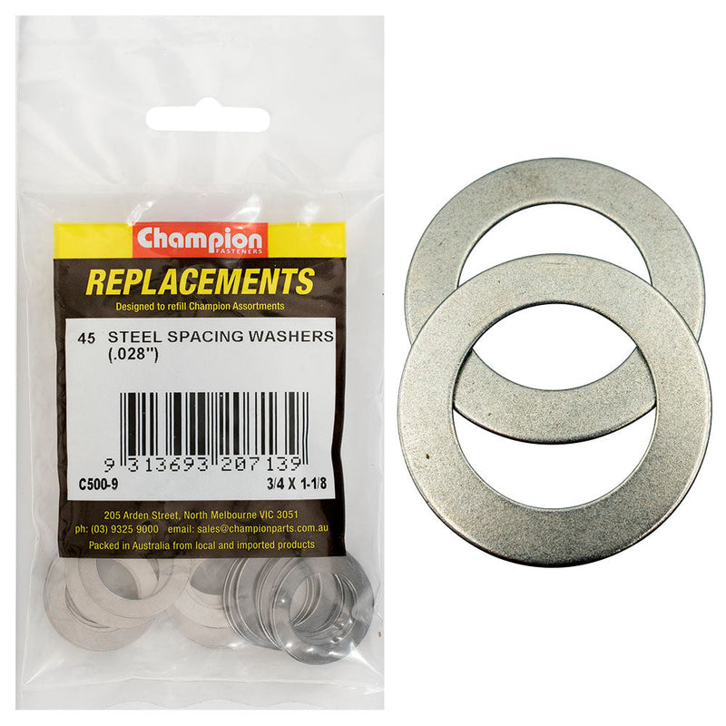 Champion Fasteners Washer Flat Spacing 3/4In X 1/8In X