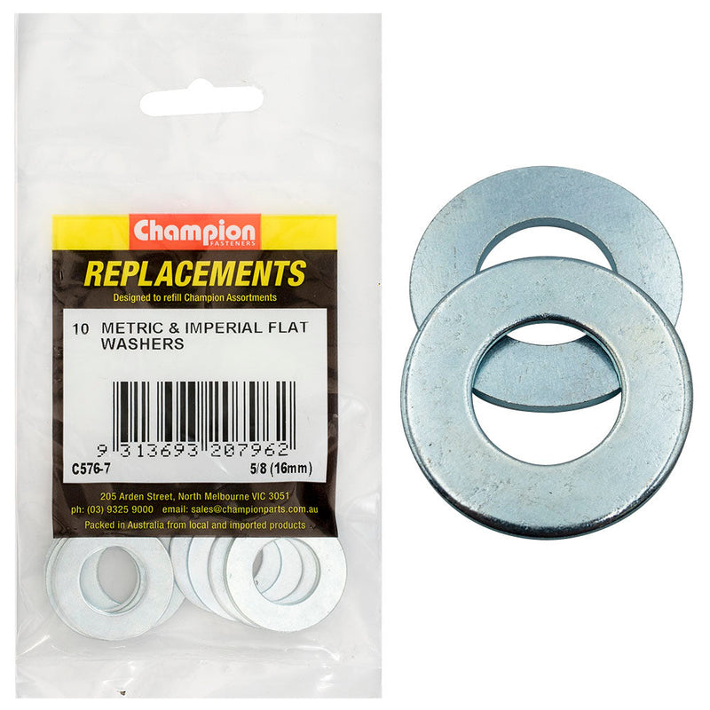 Champion Fasteners Washer Flat Steel 5/8In X 1/4In X 15G