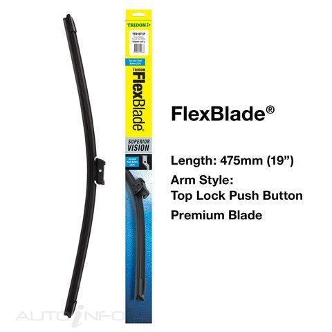Tridon Flexblade TL Push Btn - TFB19TLP