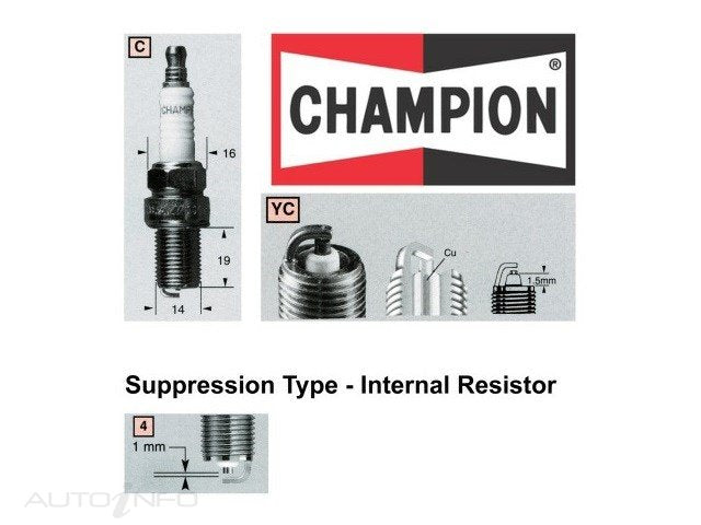Champion Champion Spark Plug - RC8YC4