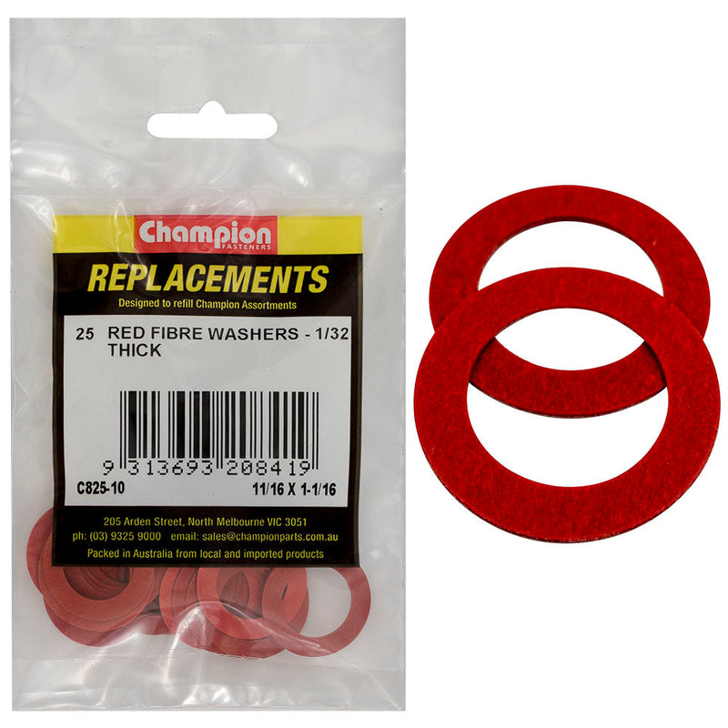 Champion Fasteners Washer Flat Fibre 11/16In X 1/16In X