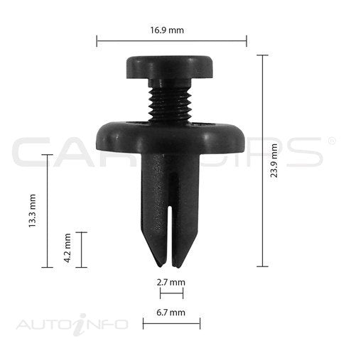 Carclips Car Clips 25PK Honda Bumper - CC10325/25