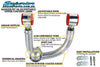Superior Engineering Adjustable Chromoly Upper Control Arms — Ford Ranger PXI/PXII/PXIII 2012-22 and Mazda BT-50 2012-2020 (Pair)