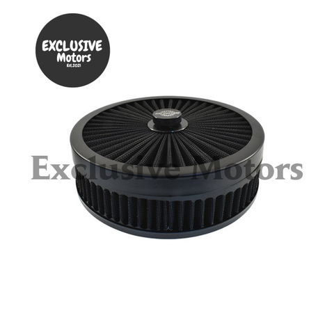 Black Filter 9" x 2" Air Cleaner Assembly