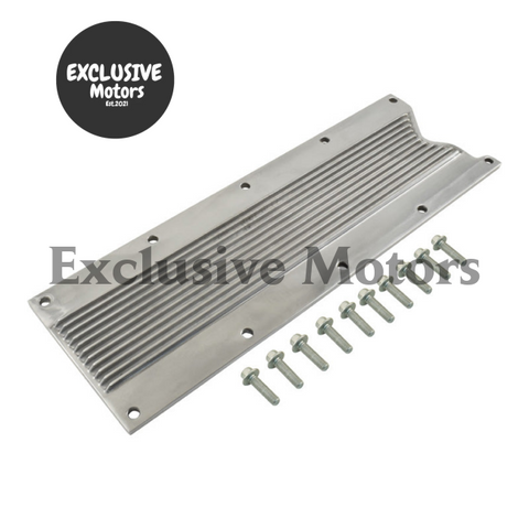 GM LS2 LS3 LS7 Polished Finned Aluminum Engine Valley Cover (2005-2015)