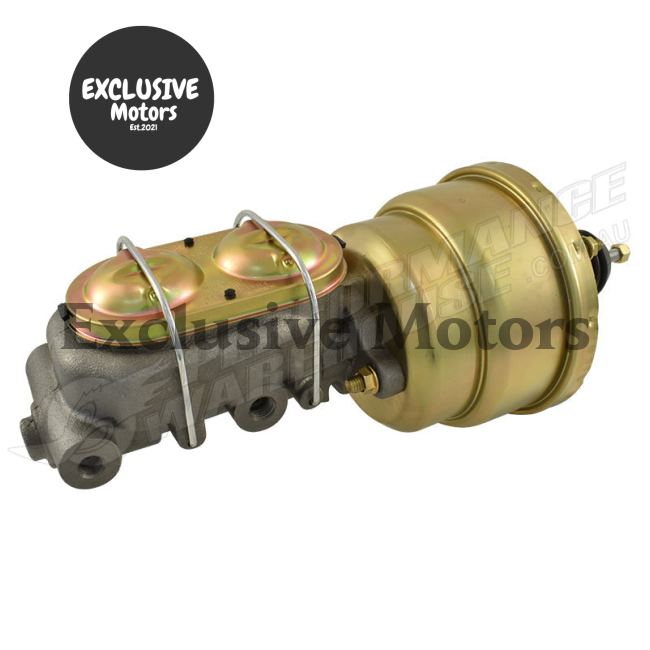 GM 1-1/8" Bore Master Cylinder & 7" Dual Brake Booster (1964-1972)
