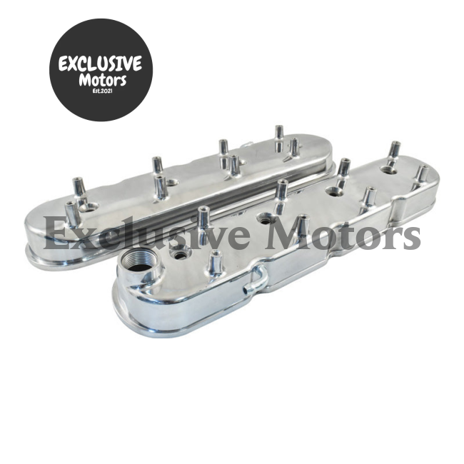 GM LS Polished Aluminum Valve Covers w/Coil Mounts (1997-2023)