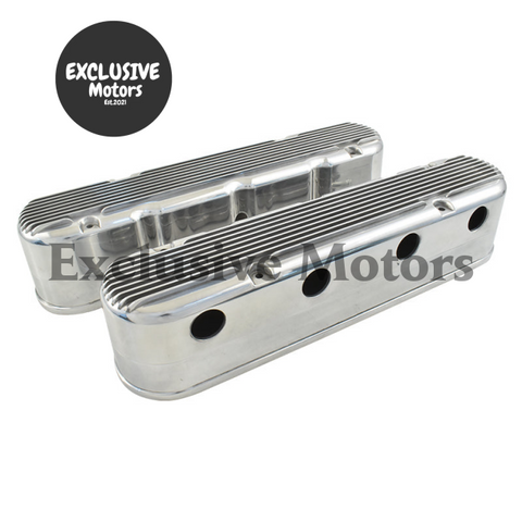 GM LS Polished Finned Valve Covers (1997-2023)