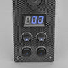 Stedi Carbon Switch Panel With Usb + Digital Volt Meter
