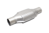 XForce Hi-Flow Racing Catalytic Converter Round Metallic - 3in Inlet - 4in Body - 7in Body Length 12in Total - 100 Cell
