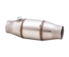 XForce Hi-Flow Racing Catalytic Converter Round Metallic - 2.5in Inlet - 4in Body - 6in Body Length 12in Total - 100 Cell