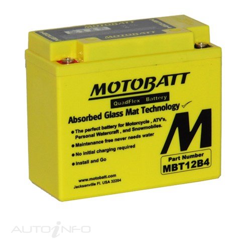 Motobatt Battery Motobatt 12V CCA175 - MBT12B4
