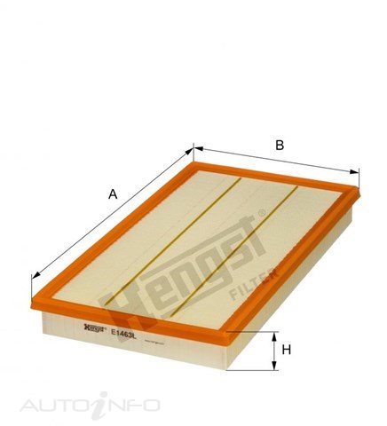 Hengst Air Filter Mercedes-Benz - E1463L