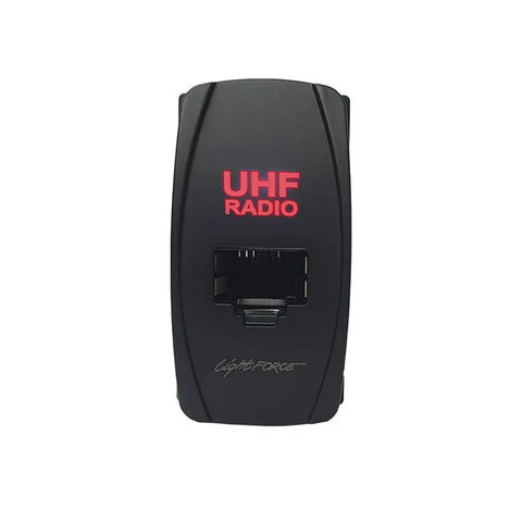 Lightforce RJ45 Universal Carling Style UHF Passthrough Connector - Red LED