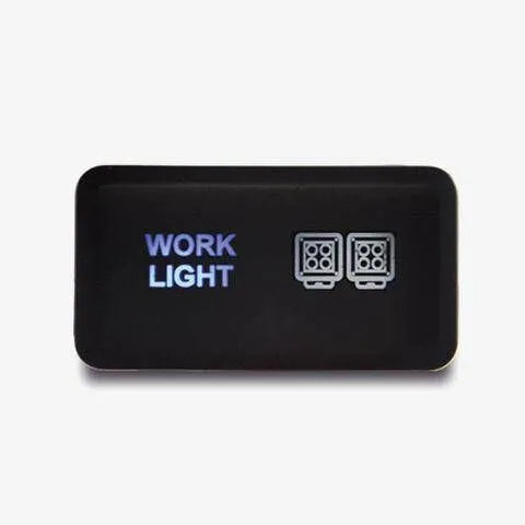 Lightforce Horizontal Switch with Work Lights Icon (Prado 120 Series 03-09/Hi-Lux 05-14) — fits Toyota Landcruiser...