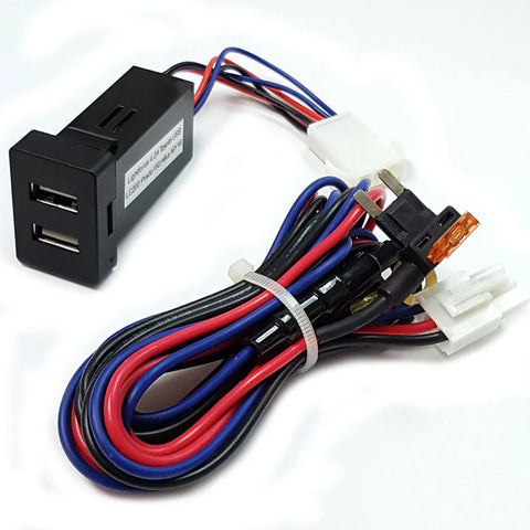 Lightforce Dual USB Outlet In-dash (Hilux/Landcruiser/Prado) — fits Toyota Landcruiser Prado 150 Series