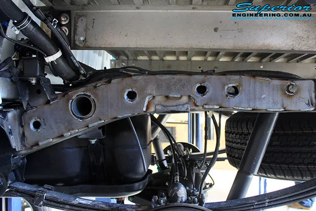 Superior Engineering Chassis Brace/Repair Plate — Ford Ranger PXI-PXII-PXIII/Mazda BT-50 Dual Cab Only