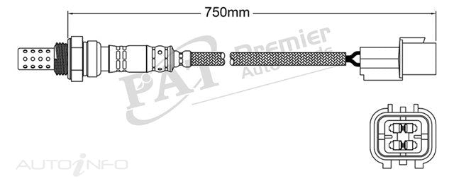 PAT Exhaust Gas Oxygen Sensor - EGO-796