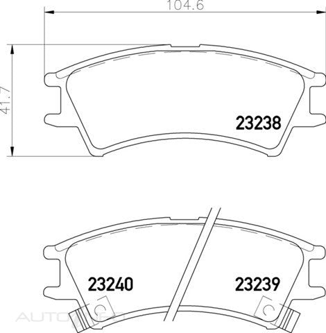 C-Plus Brake Pads Front Hyundai Atoz 97-On03 - MDB1938