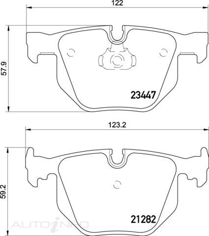 C-Plus Brake Pads Rear Bmw 730 735I 01-On - MDB2569