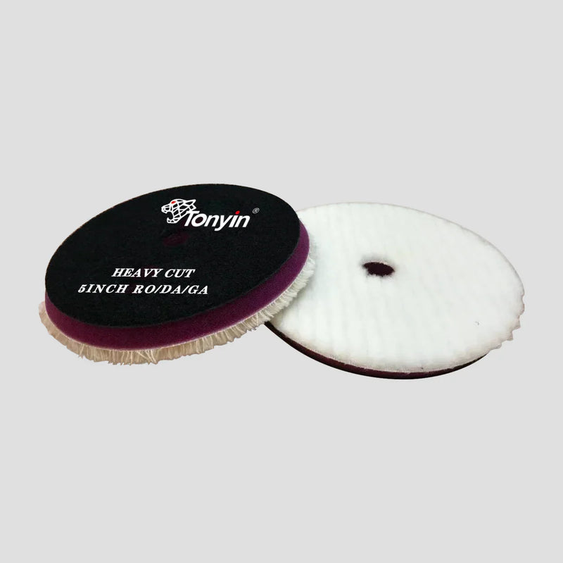 Tonyin 5 Inch Wool Polish Pad Extreme Heavy Cut (TP01A)