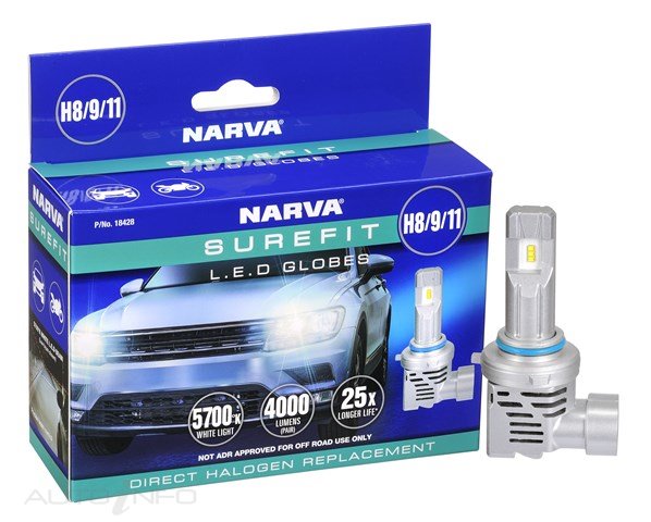 Narva H8/9/11 Surefit LED Globes - 18428