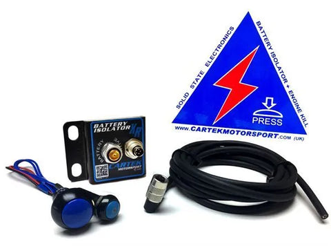 Cartek Motorsport Battery Isolator XR Kit - Blue Button