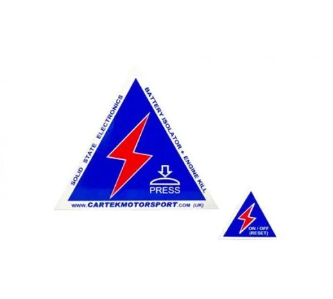 Cartek Motorsport Safety Stickers - Pair