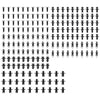 190Pcs Car Body Trim Clips Retainer Rivets Screw Panel Push Fastener Bumper — image 1