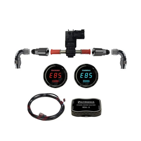 CMA Raceworks/Zeitronix Flex Fuel Kit - PSR Fuel Set Up (WRX 01-14/STi 01-20) Red Gauge — fits Subaru STI