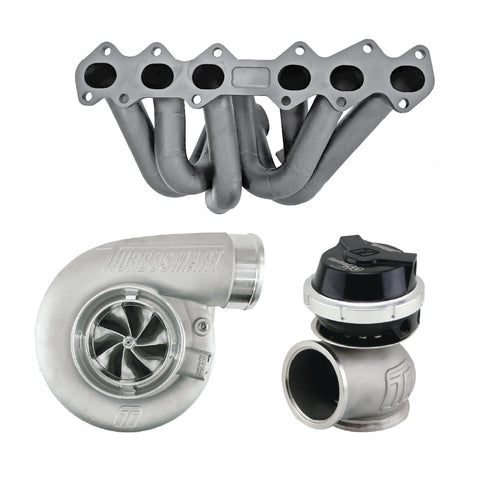 CMA 6Boost Turbosmart Turbo Kit 7880 V-Band 1.24AR 1275HP to 1425HP (2JZGTE) - Red Wastegate — fits Toyota Altezza