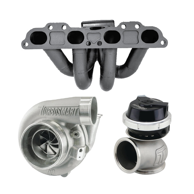 CMA 6Boost Turbosmart Turbo Kit 6870 Kompact V-Band 1.07AR 850HP to 990HP (SR20 DE/DET/VE/VET) - Red Wastegate