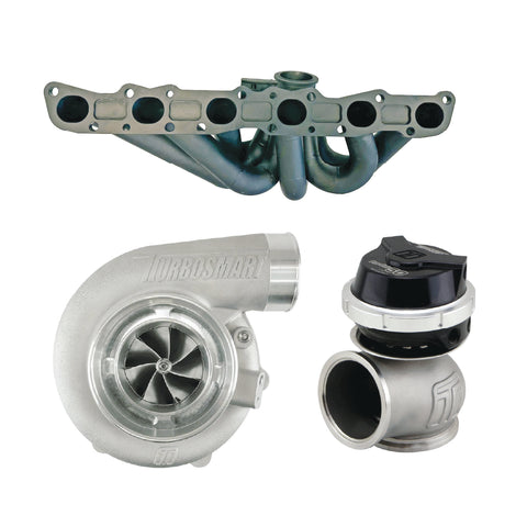 CMA 6Boost Turbosmart Turbo Kit 6262 T3 0.82AR 700HP to 800HP (Nissan RB20/25 DET) - Red Wastegate