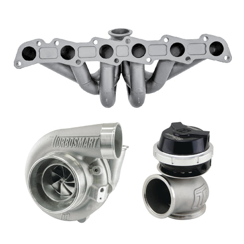 CMA 6Boost Turbosmart Turbo Kit 6262 T3 0.82AR 700HP to 800HP (RB30DET-SOHC) - Red Wastegate — fits Nissan Skyline